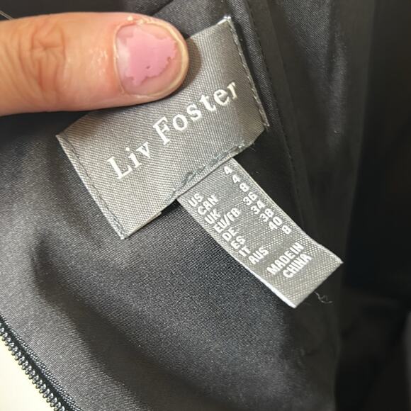 Liv Foster Dress Floral Strapless Mini Jacquard Sweatheart Neckline NWT - Picture 7 of 7